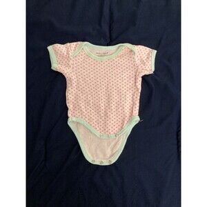 0-3 Months Sandy & Simon baby clothes - short sleeve one piece | heart theme